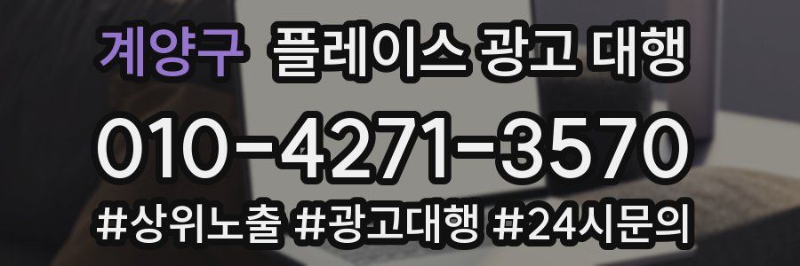 계양구 플레이스 광고 대행