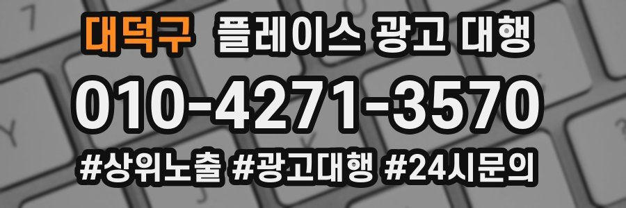 대덕구 플레이스 광고 대행