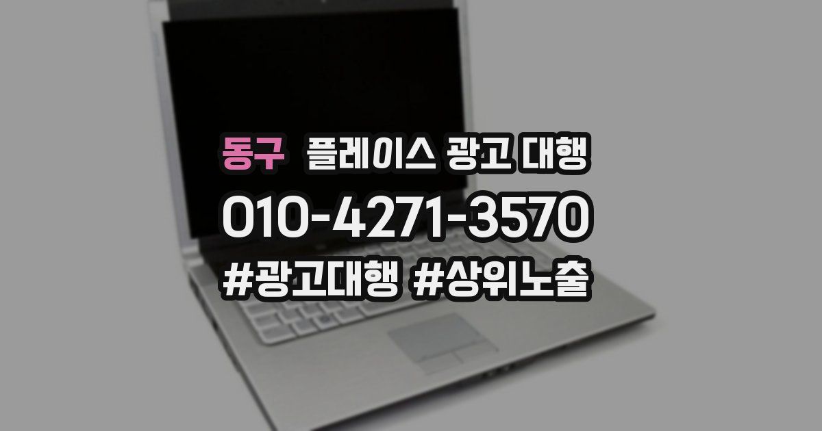 동구 플레이스 광고 대행