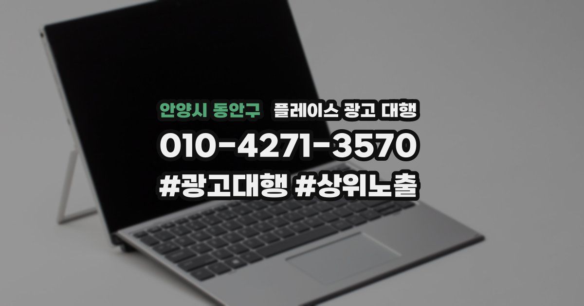 안양시 동안구 플레이스 광고 대행