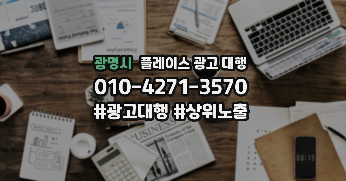 광명시 플레이스 광고 대행