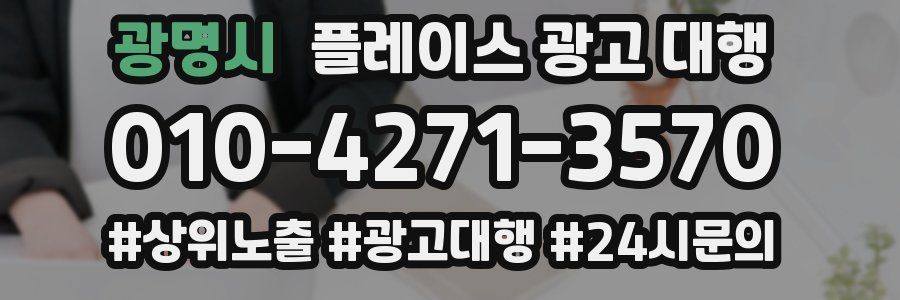 광명시 플레이스 광고 대행