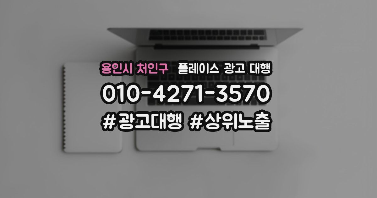 용인시 처인구 플레이스 광고 대행