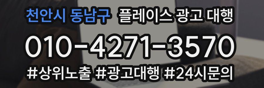 천안시 동남구 플레이스 광고 대행