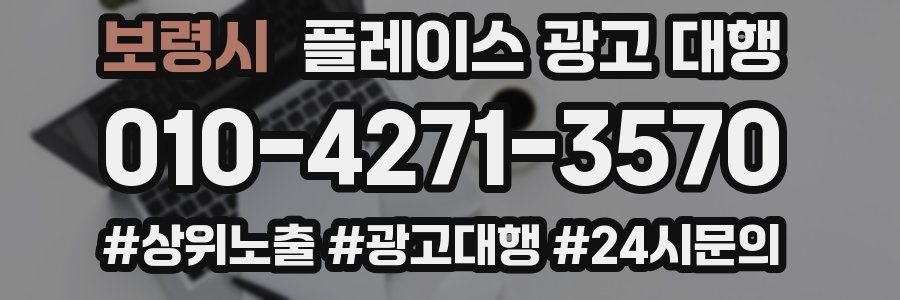 보령시 플레이스 광고 대행