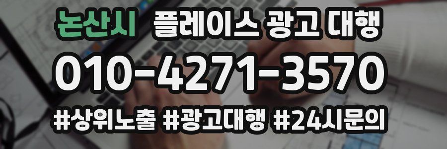 논산시 플레이스 광고 대행