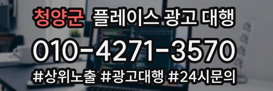 청양군 플레이스 광고 대행