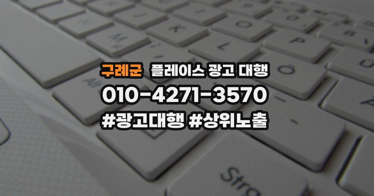 구례군 플레이스 광고 대행