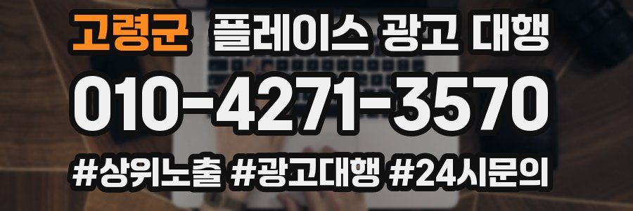고령군 플레이스 광고 대행