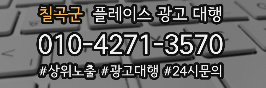 칠곡군 플레이스 광고 대행