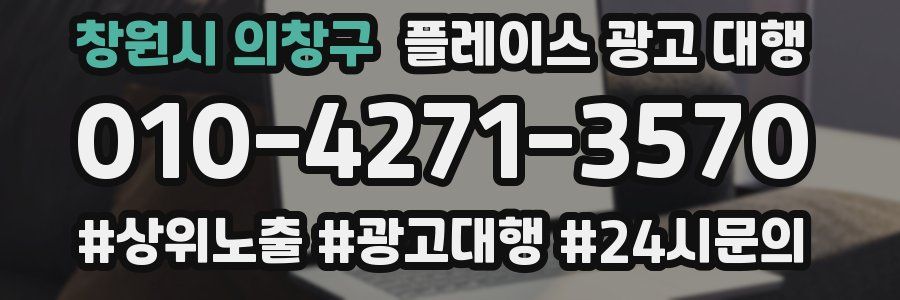 창원시 의창구 플레이스 광고 대행