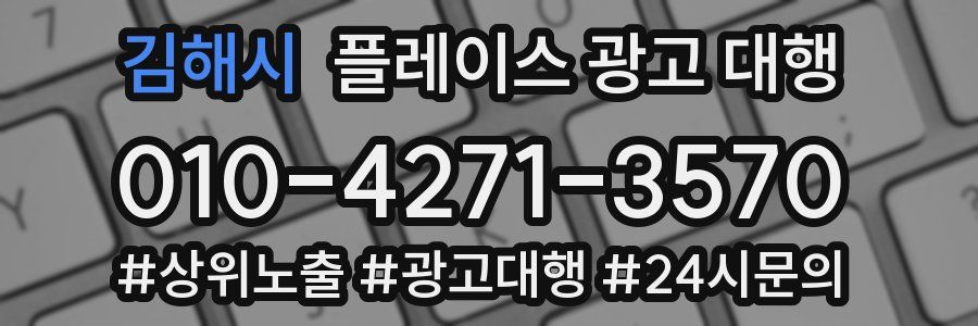 김해시 플레이스 광고 대행