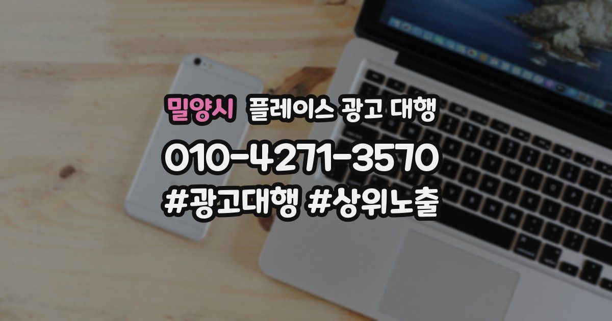밀양시 플레이스 광고 대행
