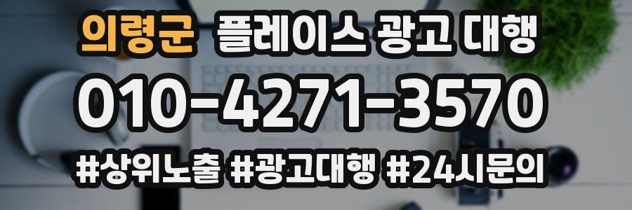 의령군 플레이스 광고 대행