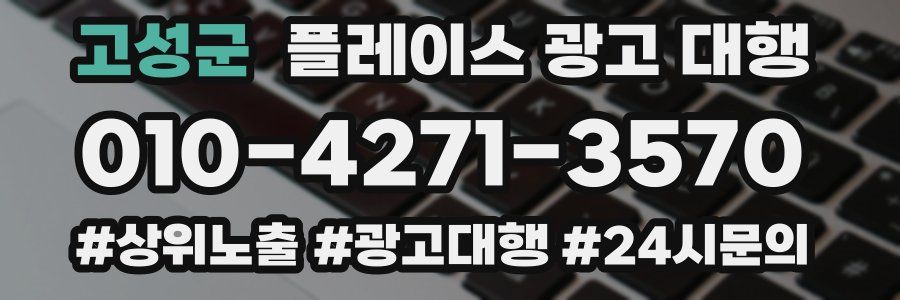 고성군 플레이스 광고 대행