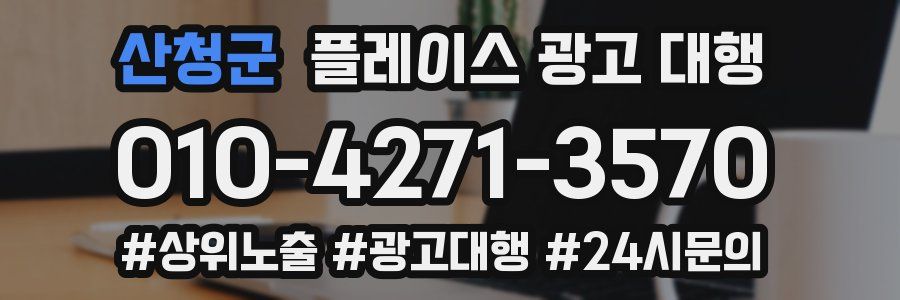 산청군 플레이스 광고 대행