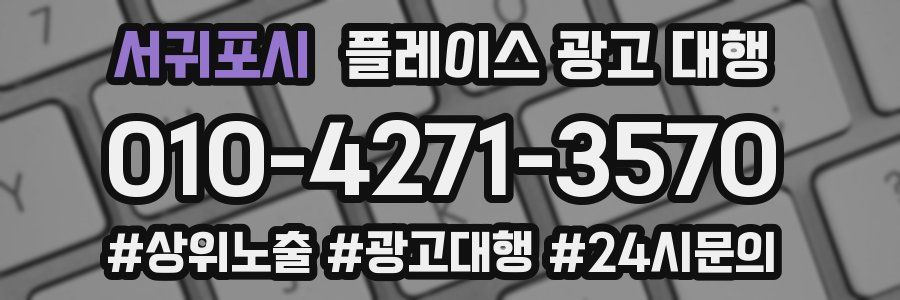 서귀포시 플레이스 광고 대행