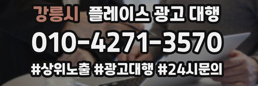 강릉시 플레이스 광고 대행