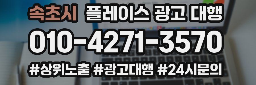 속초시 플레이스 광고 대행