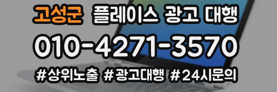 고성군 플레이스 광고 대행