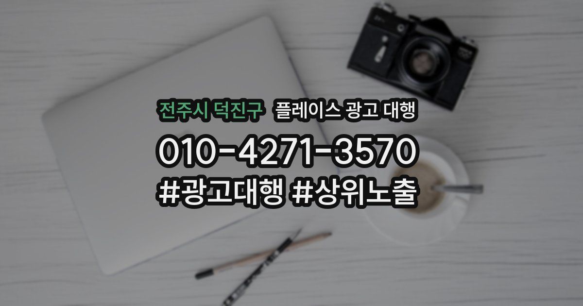 전주시 덕진구 플레이스 광고 대행