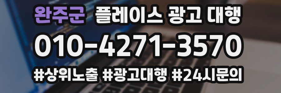 완주군 플레이스 광고 대행