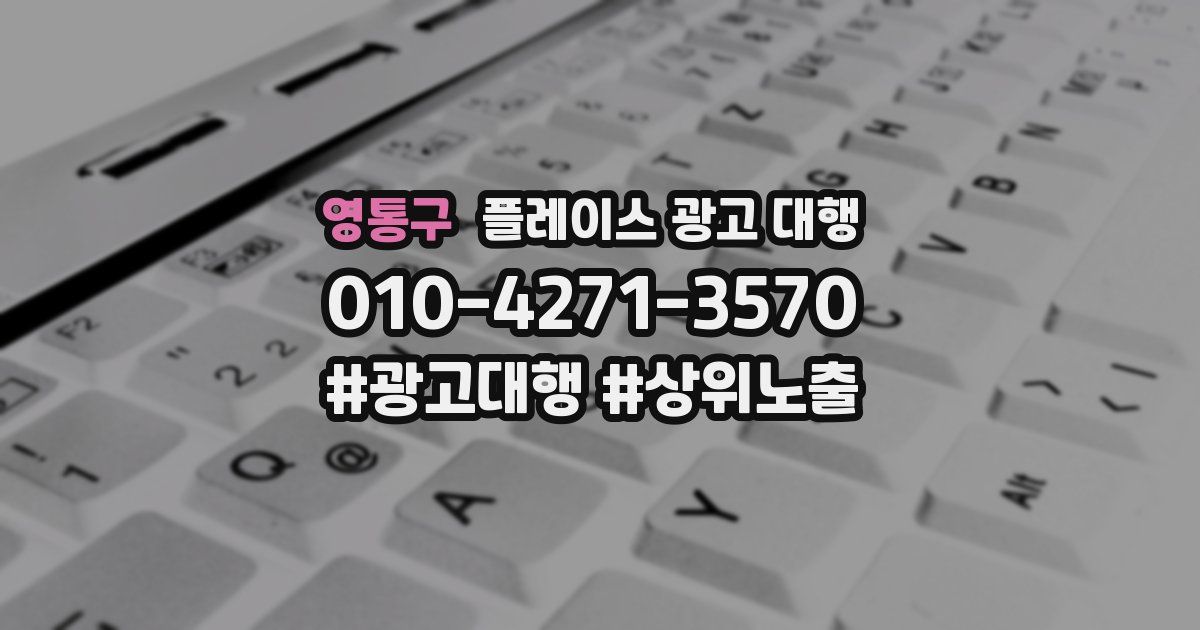 영통구 플레이스 광고 대행