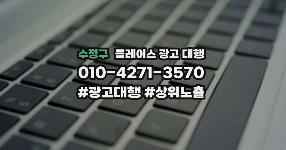 수정구 플레이스 광고 대행