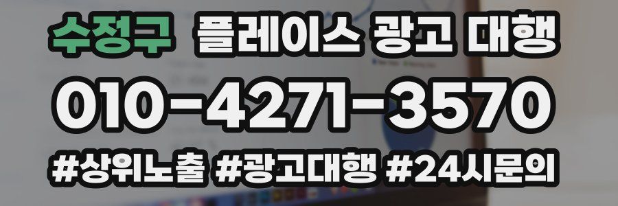 수정구 플레이스 광고 대행