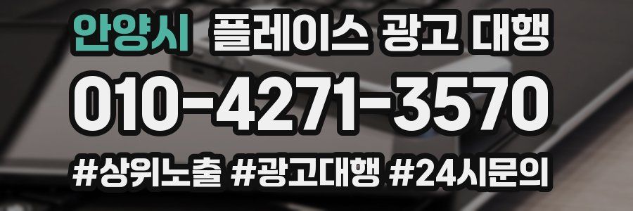 안양시 플레이스 광고 대행