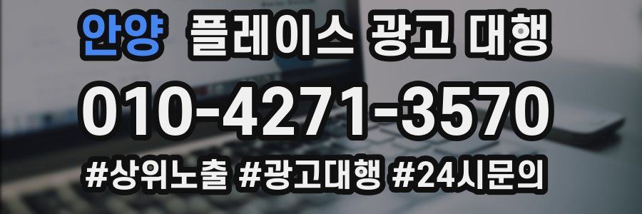 안양 플레이스 광고 대행