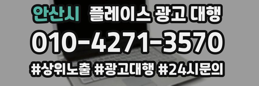 안산시 플레이스 광고 대행