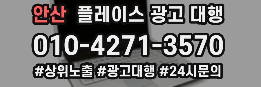 안산 플레이스 광고 대행