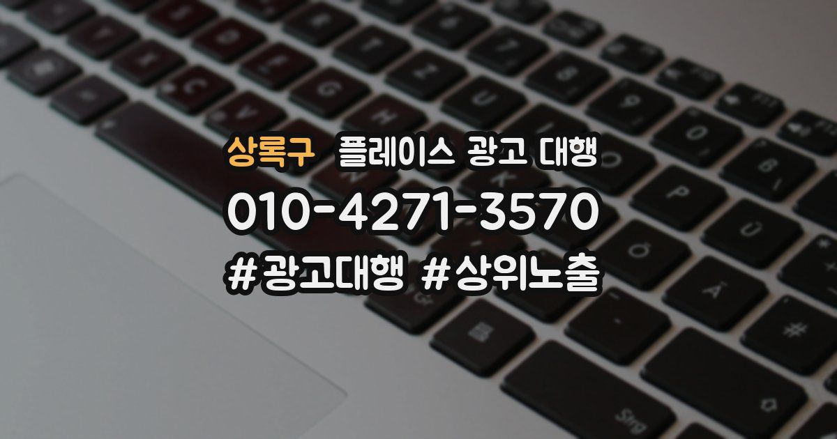 상록구 플레이스 광고 대행