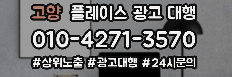 고양 플레이스 광고 대행