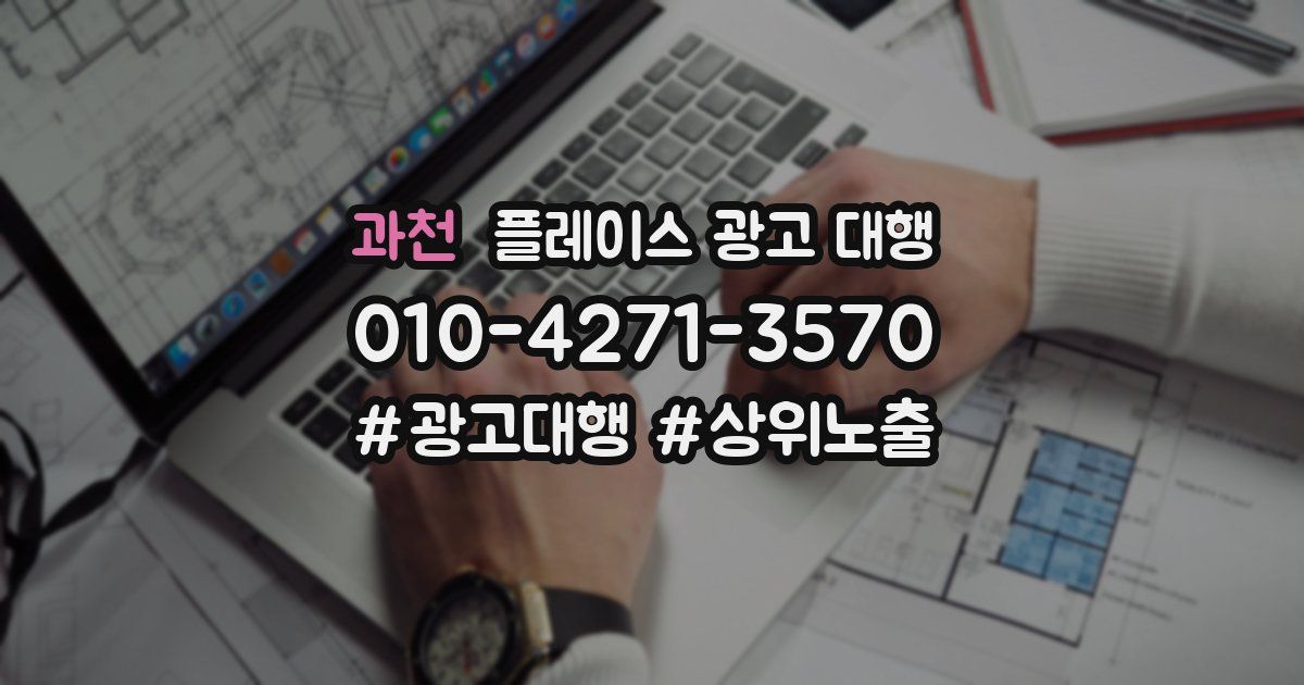 과천 플레이스 광고 대행