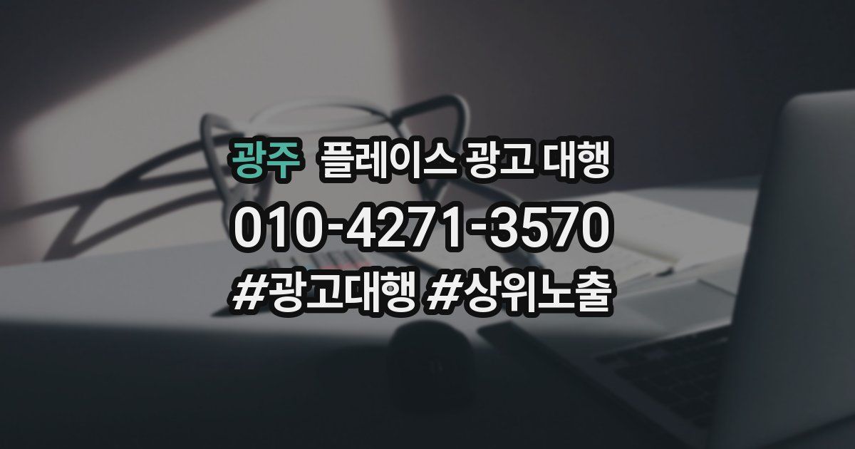 광주 플레이스 광고 대행