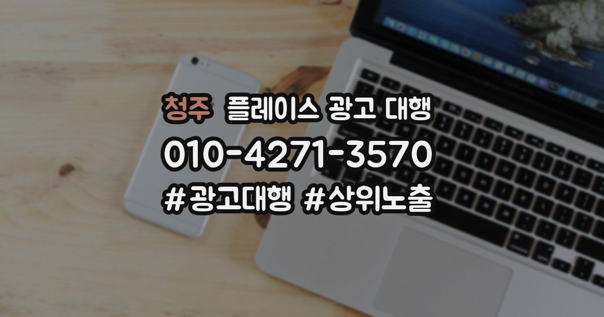 청주 플레이스 광고 대행