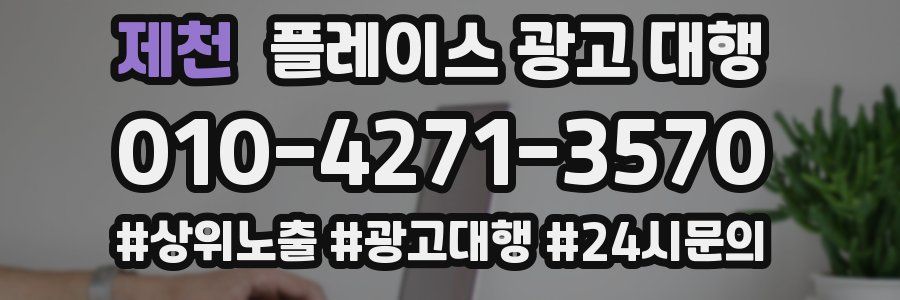 제천 플레이스 광고 대행