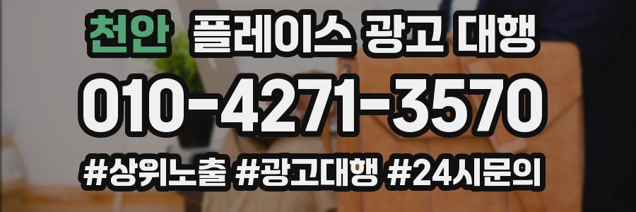 천안 플레이스 광고 대행