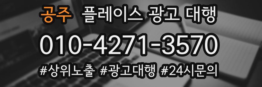 공주 플레이스 광고 대행