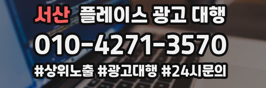 서산 플레이스 광고 대행