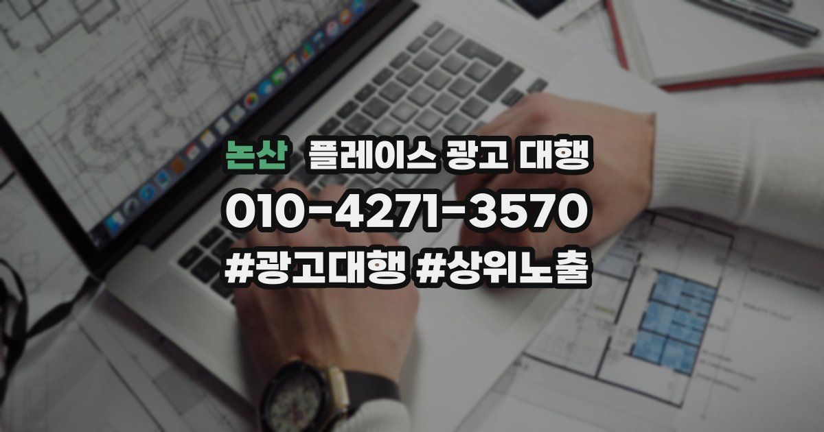 논산 플레이스 광고 대행