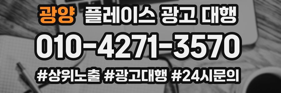 광양 플레이스 광고 대행