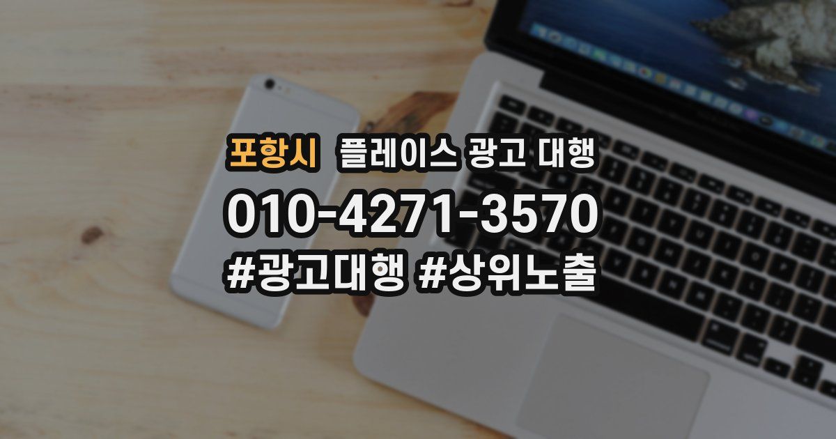 포항시 플레이스 광고 대행