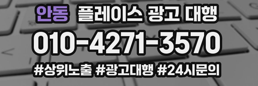 안동 플레이스 광고 대행