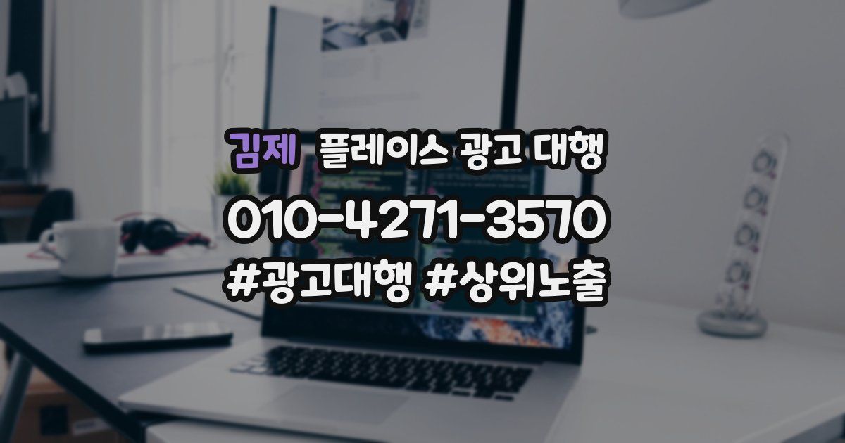 김제 플레이스 광고 대행