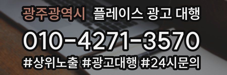 광주광역시 플레이스 광고 대행