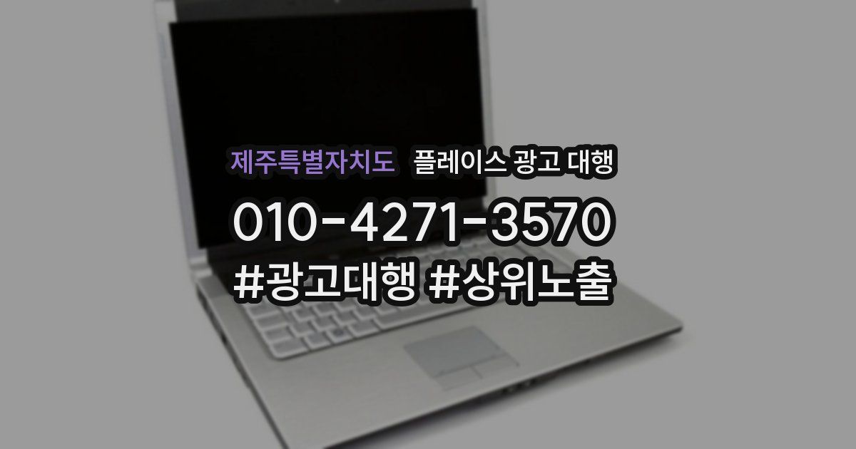 제주특별자치도 플레이스 광고 대행
