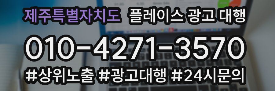 제주특별자치도 플레이스 광고 대행